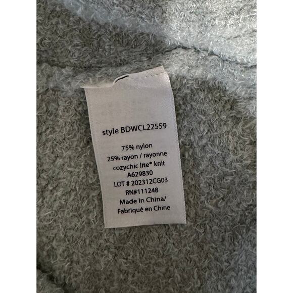 QVC Barefoot Dreams Lite Ribbed Cuff Coastline Cardigan NWOT SEAGLASS SIZE XS - Picture 7 of 9